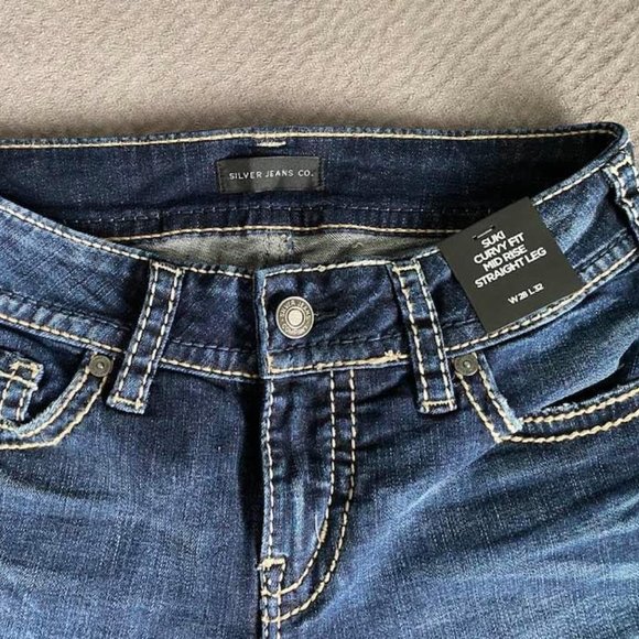 Silver Jeans Suki Mid Rise Curvy Fit 28/32 - Picture 8 of 9